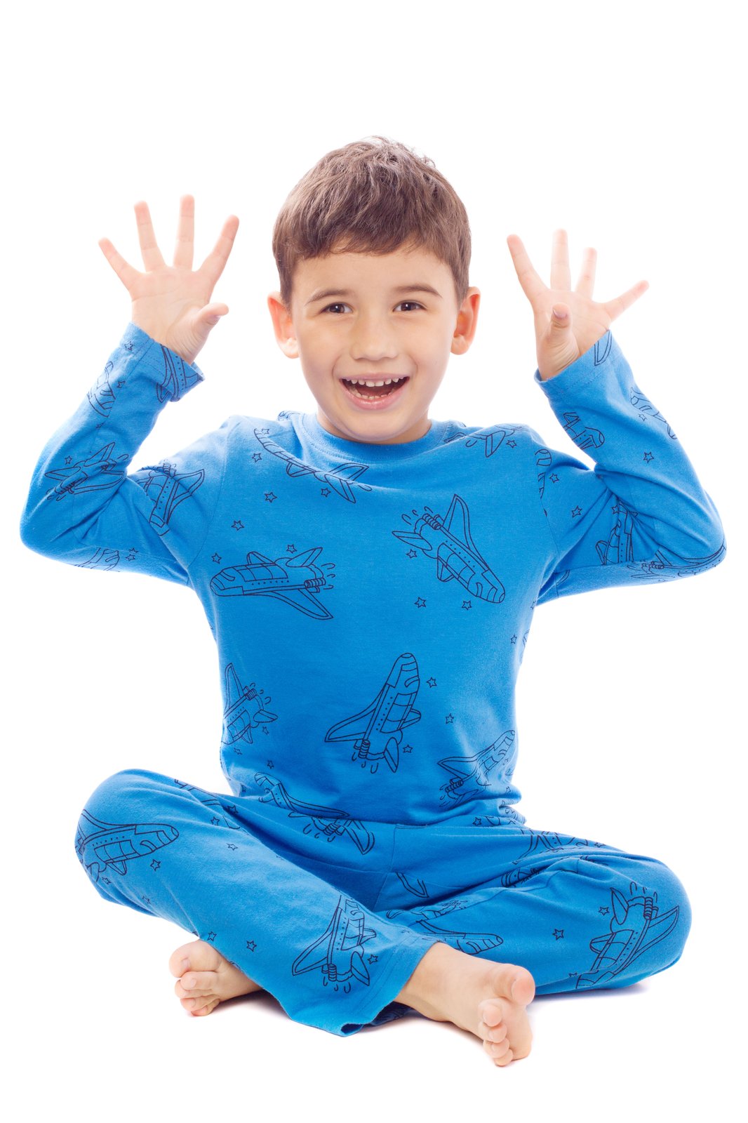 Cloud Cotton Pajama Set – Sky Blue